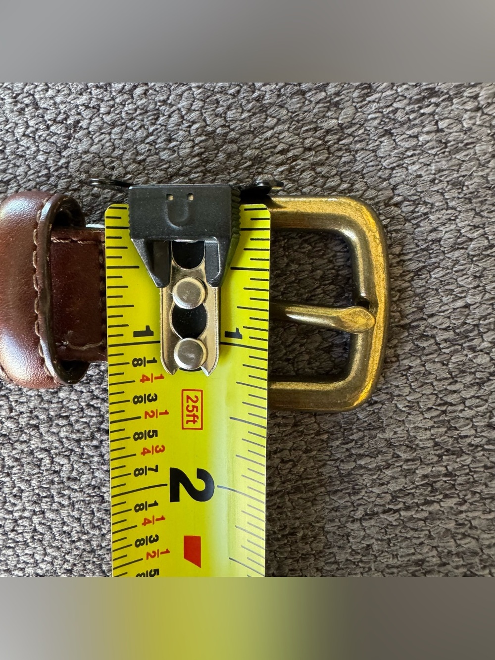 VTG Orvis Braided Brown Belt Leather Trim Brass Buckle Classic Business USA 36 - Picture 7 of 9
